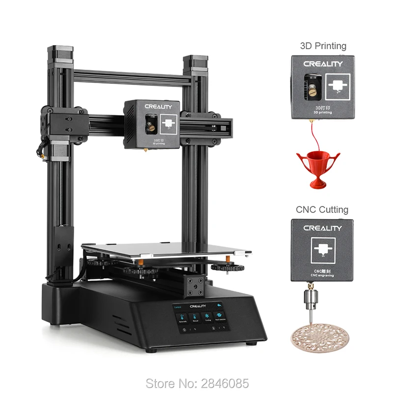 CREALITY 3d принтер CP-01 практическая три в одном Модульная Машина, 3D печать лазерная гравировка и ЧПУ функция резки