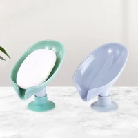 drain soap box two color optional leaf shaped soap box dish shaped storage tray household bathroom products bathroom gadgets