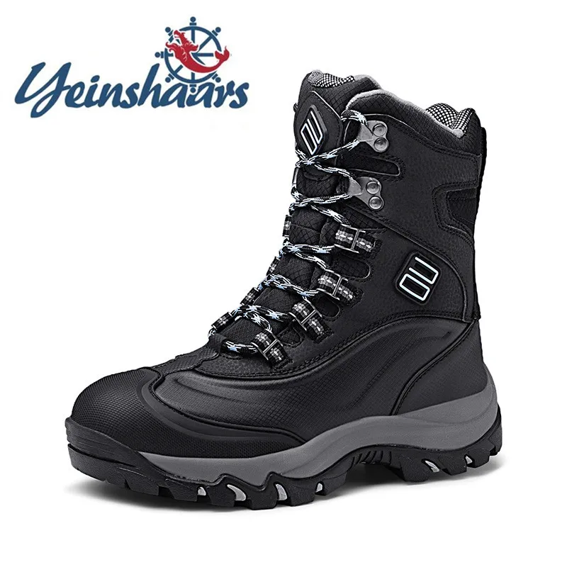 Мужская обувь Ботинки из натуральной кожи Зимние ботинки Модные теплые на