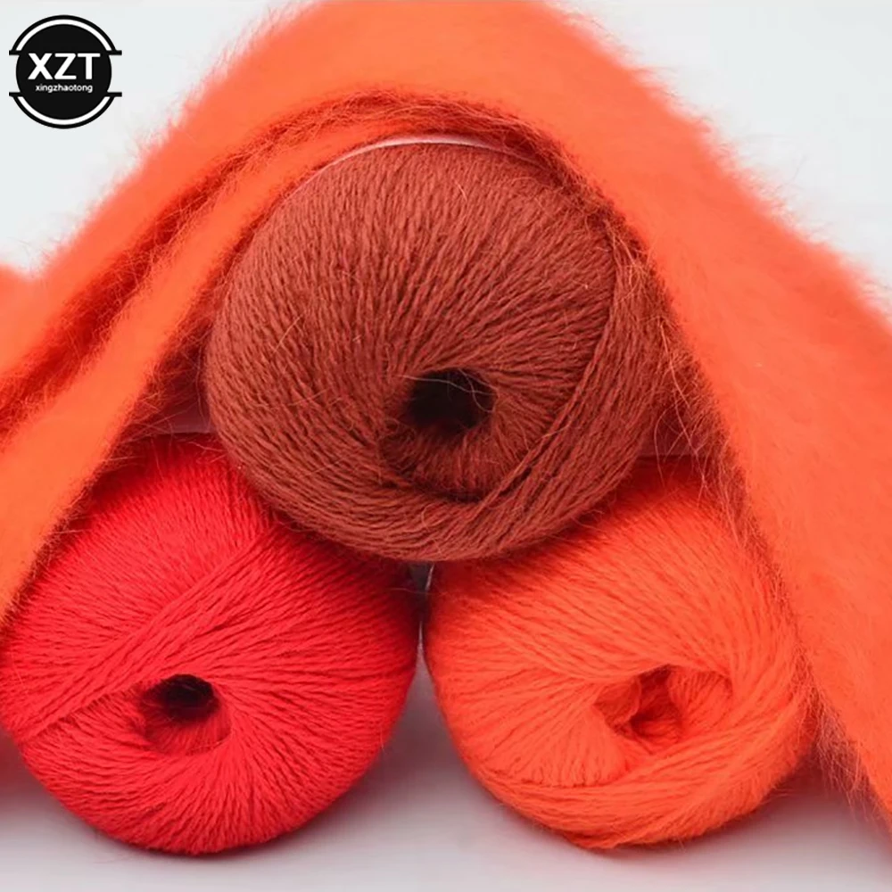 50g/set Long Plush Mink Cashmere Yarn Fine Quality Hand-Knitting Thread For Woman Cardigan Scarf Suitable Sweater - купить по