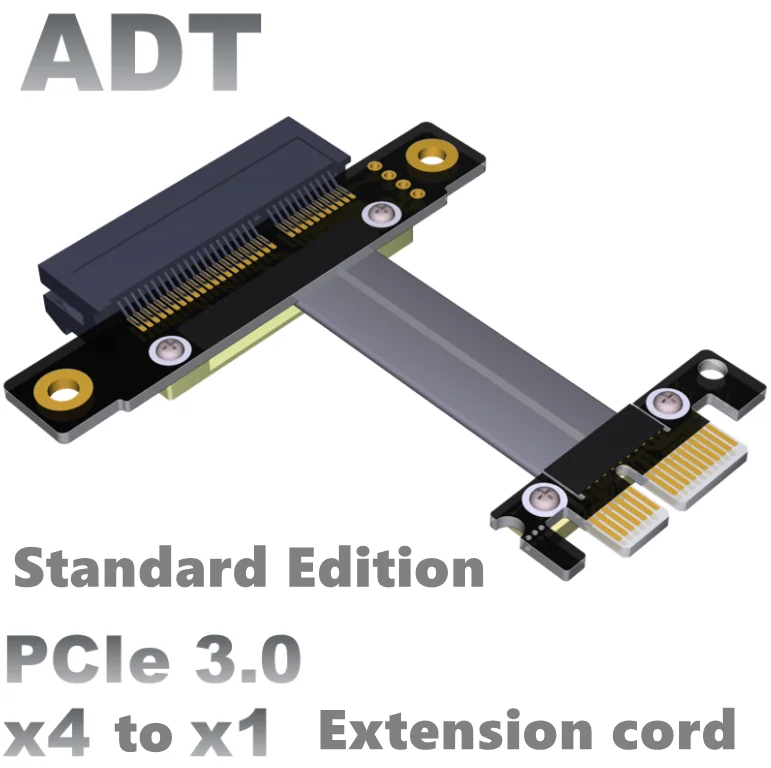 

PCIe x1 x4 extender adapter jumper for audio,wireless LAN, usb cards pci-e 1x to 4x PCI-Express cables extension cable x4 female