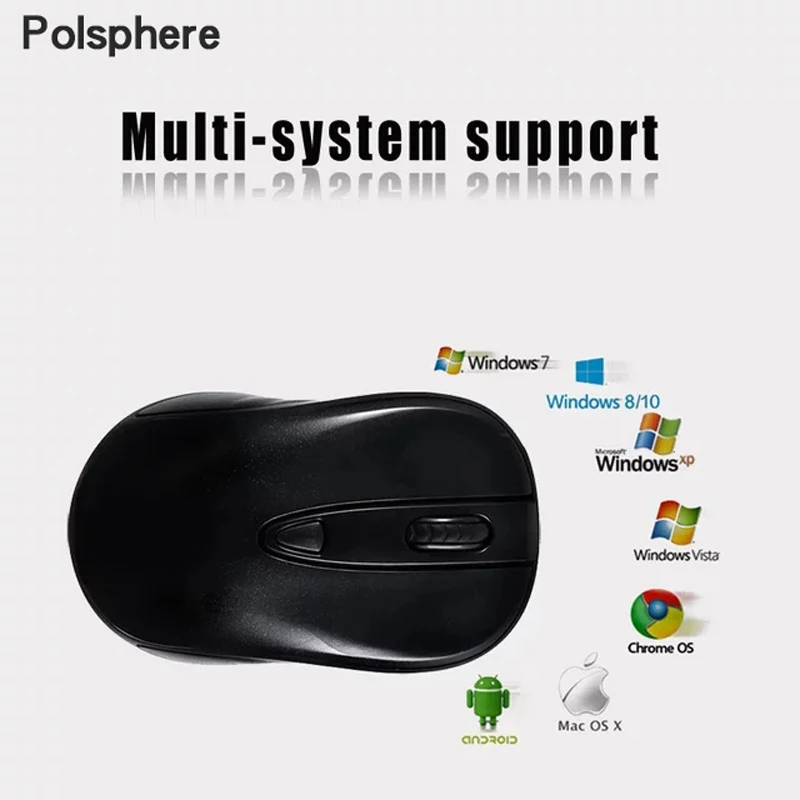 Беспроводная Бесшумная оптическая мышь 4 кнопки 2 ГГц 1600 DPI|mouse for laptop|wireless silent