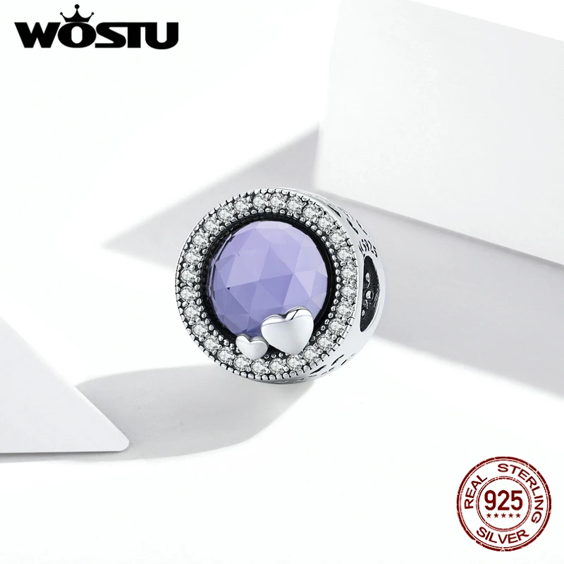 

Бусины для браслета WOSTU, из серебра 925 пробы, Шарм из муранского стекла пробы