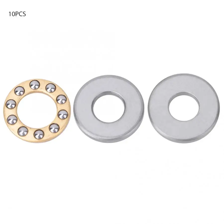 10 шт. упорный шарикоподшипник Миниатюрный Высокий плоский стальной набор