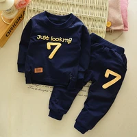 ienens 2pc child kids boy tracksuits clothing sets outfits baby toddler infant boys clothes suits long sleeves t shirt pants