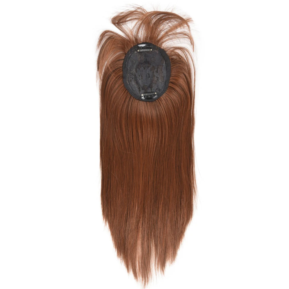 

Beiyufei Hair Synthetic Hiar Topper With Bang 3 Clips In One Piece Hair Extension Long Straight High Temperature Fiber for Lady