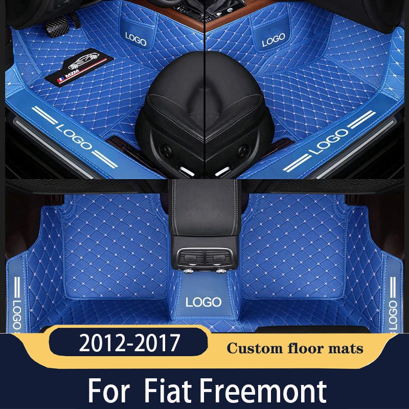 

Автомобильные коврики для Fiat Freemont, пять сидений, 2012, 2013, 2014, 2015, 2016, 2017, индивидуальные автомобильные подкладки для ног, искусственная Обложка