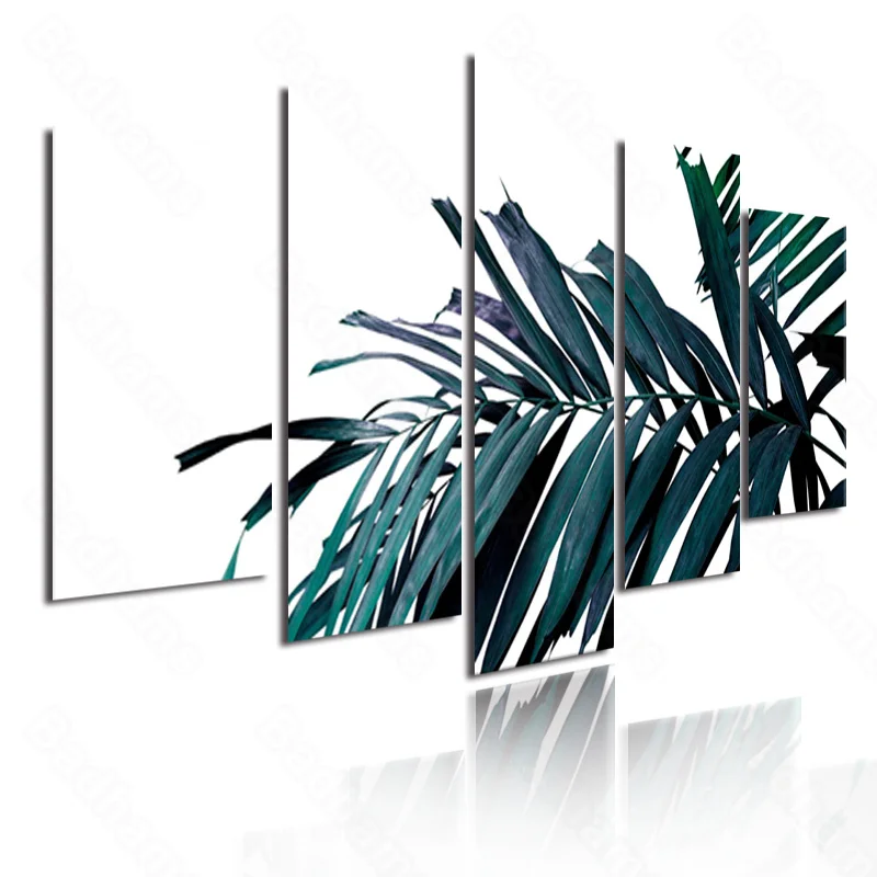 

Indoor Hanging Mural Homestay Bedroom Wall Covering Dormitory Furnishings Warm Bedside Simple Banana Leaf Painting