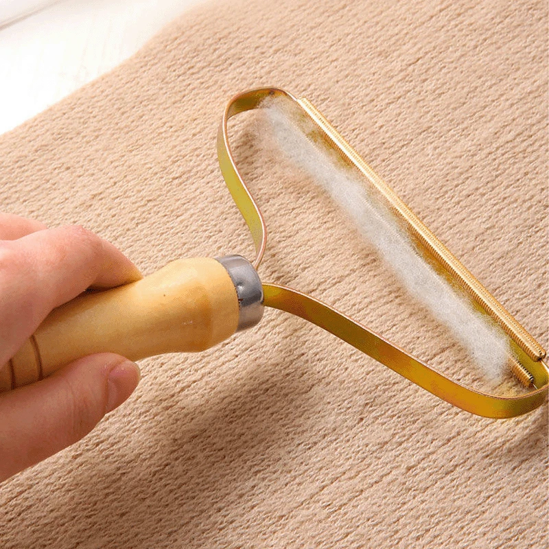 

Pet Hair Remover Brush Portable Lint Remover Hair Brush Fuzz Fabric Shaver Brush Dog Grooming Tool Wooden Cat Brush Dog Supplies