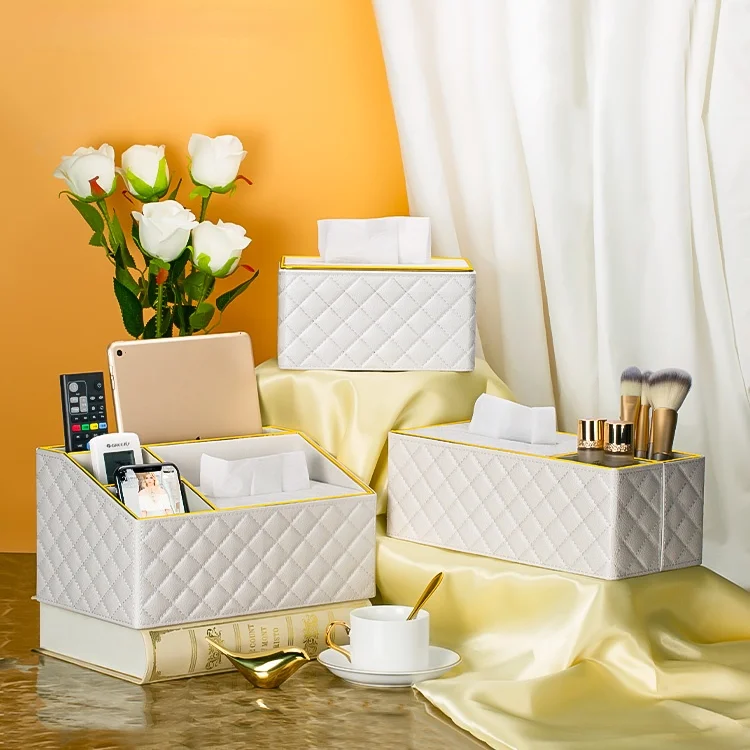 

Креативные роскошные коробки для салфеток, простая гостиная, милые бумажные кожаные коробки для салфеток, современный органайзер, домашние...