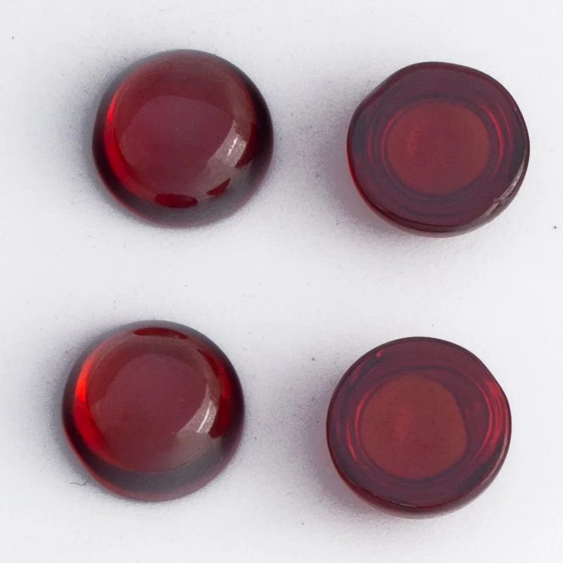 

Size 4.0~12mm Round Cut Garnet Cabochon CZ Stone Synthetic Cubic Zirconia Stone