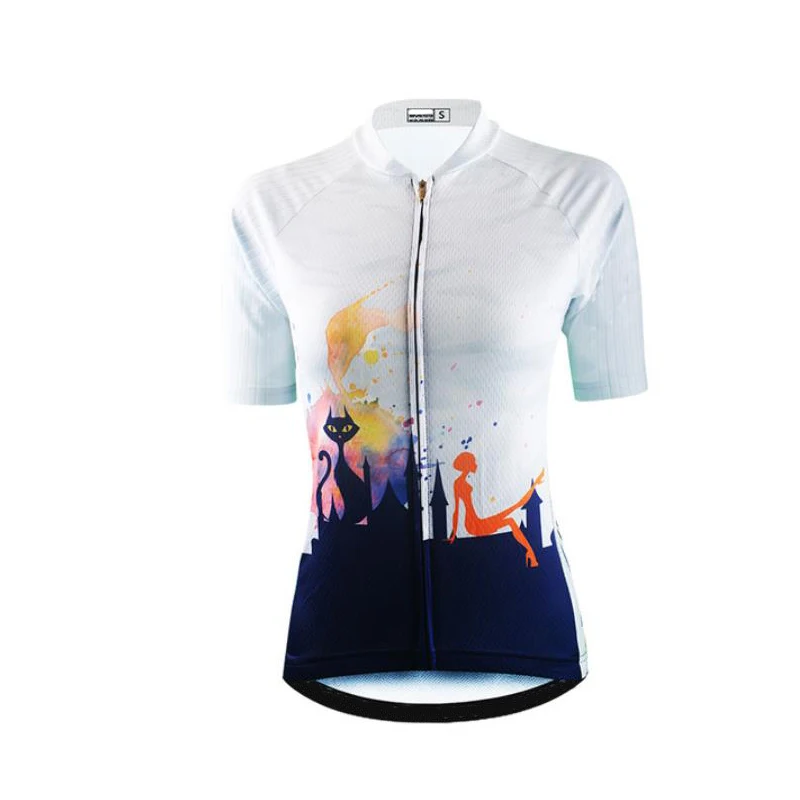 Женская футболка с коротким рукавом для езды на велосипеде летняя и горных