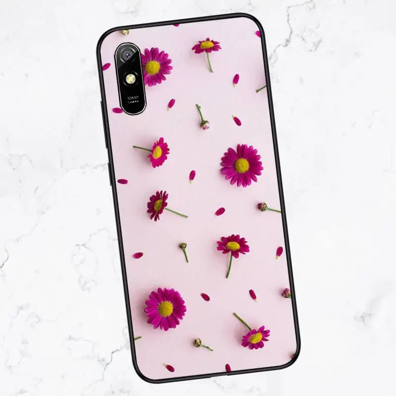

Rose Flower Back Cover Phone Case For Xiaomi Redmi Note 4 4x 5 6 7 8 pro S2 PLUS 6A PRO