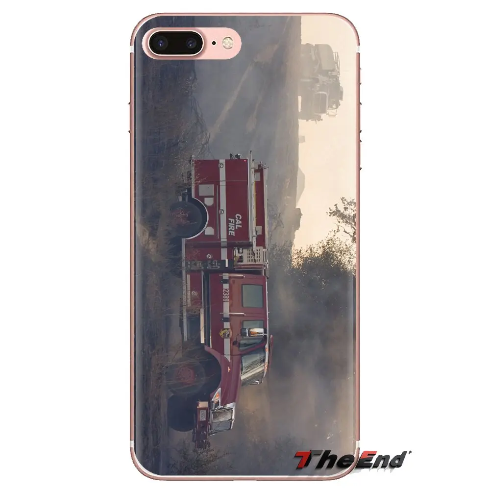 For Huawei P Smart Y6 P8 P9 P10 Plus Nova P20 Lite Pro Mini 2017 SLA-L02 SLA-L22 2i Silicone Case firetrucks pictures Fire Truck |