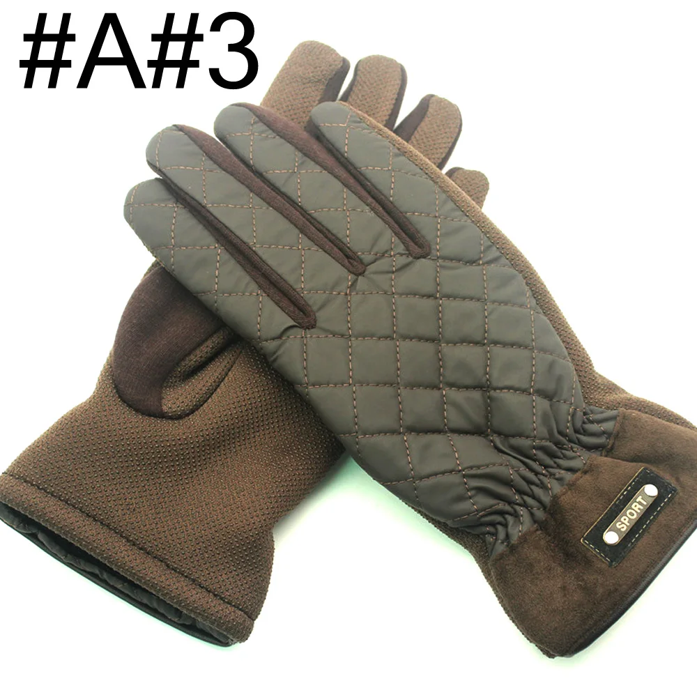 A-3 L. Mirror 1 пара зимних перчаток Легкие ветрозащитные противоскользящие Пуховые перчатки для сенсорного экрана теплые перчатки для мужчин новинка - Цвет: A-3