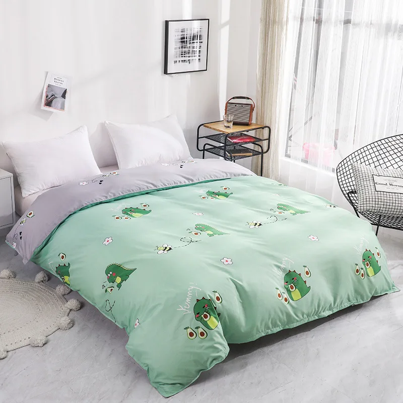 Горячая распродажа серый Дерево завод печатных постельное белье дешево