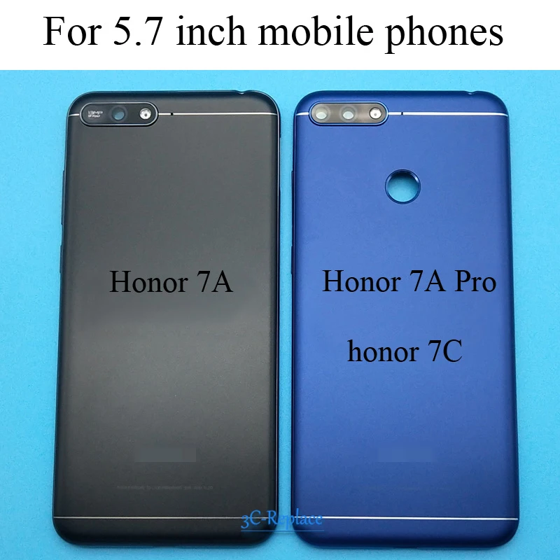 5,7 дюймов для huawei Honor 7A pro Aum-l29/Honor 7C Aum-L41/Honor 7A задняя крышка для батареи, крышка для двери, корпус, чехол для задней части стекла