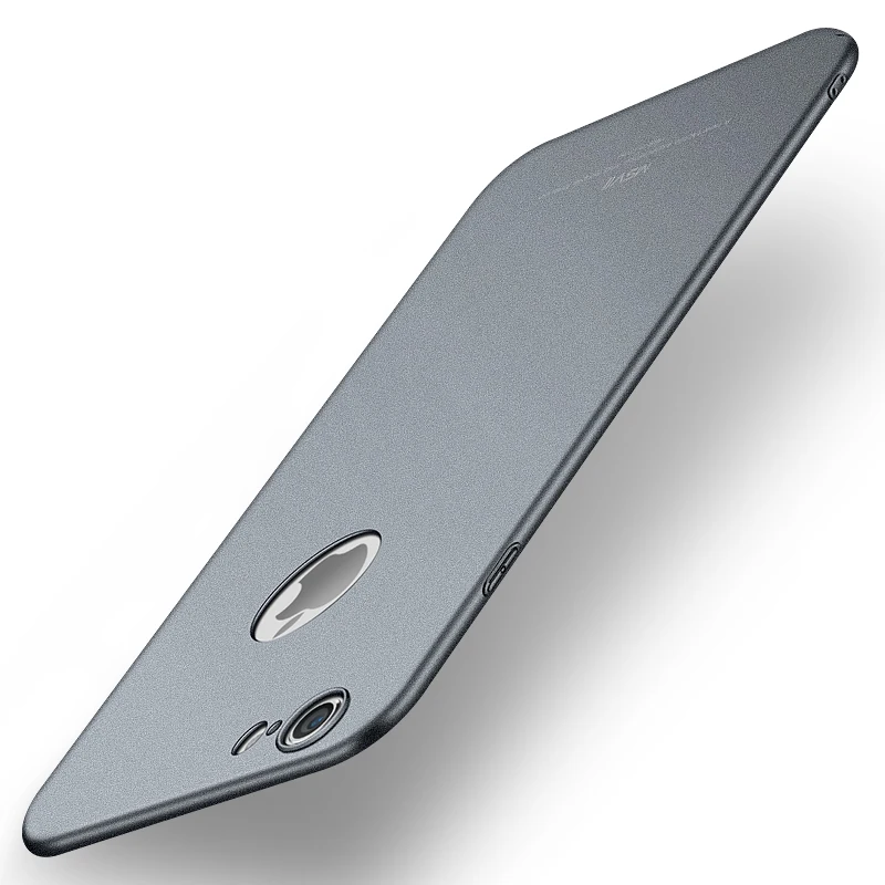 Чехол для iPhone 6 6S чехол для Apple iPhone 6 S 6S Plus чехол Msvii роскошный тонкий 360 полная защита PC матовый жесткая задняя крышка - Цвет: Серый