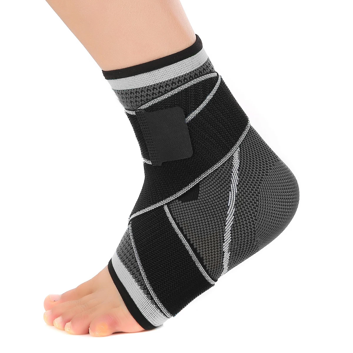 

Mumian 1PCS 3d Weaving Pressurized Bandage Elastic Nylon Strap Ankle Support Brace for Football Basketball
