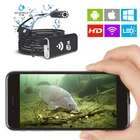 Подводная камера для рыбалки, HD визуальная Водонепроницаемость IP68, Wi-Fi, подключение к телефону, планшет, 8 светодиодов, подсветка, рыболокатор, рыболовные аксессуары