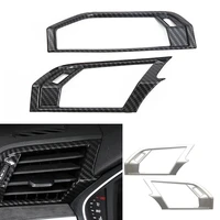 1 pair car front dashboard side air outlet cover trim for audi q3 2019 2020 auto vent decorative frame car interior mouldings