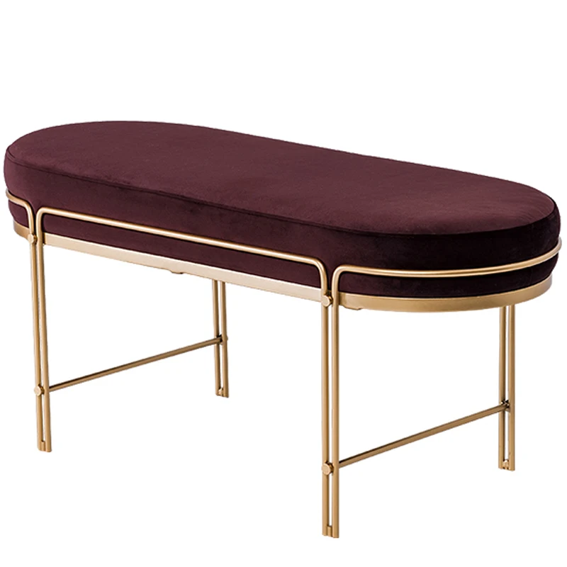 Роскошная Скандинавская повязка Золотая королева пуфик-оттоманка туфли для