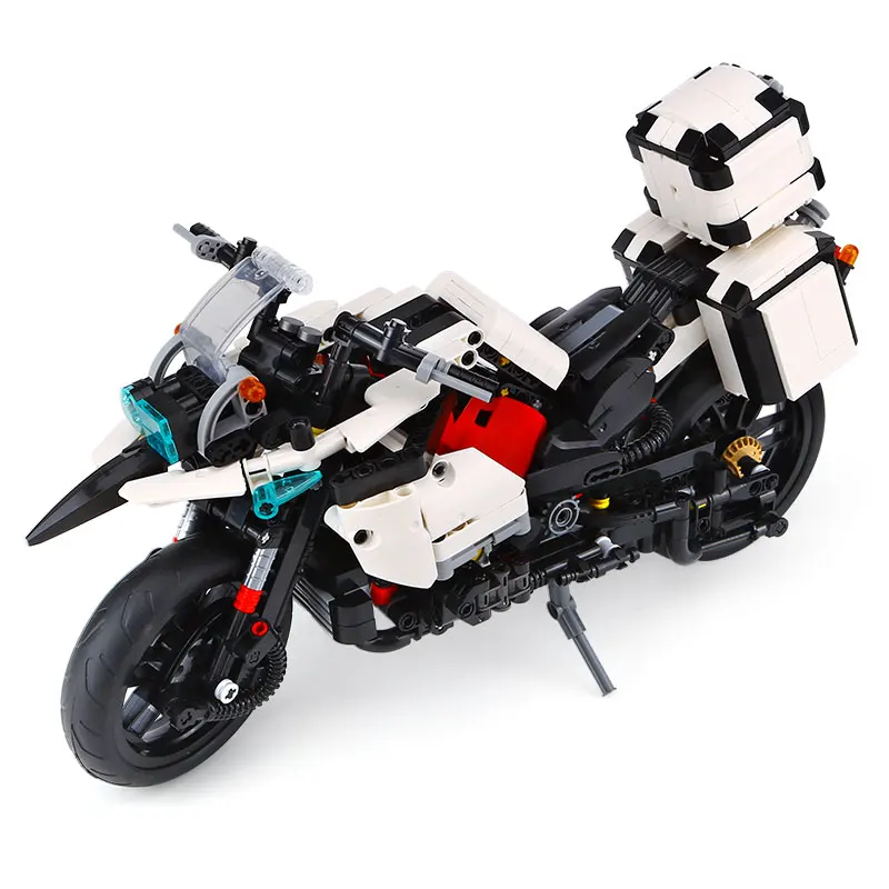 Technic MOC R 1200 GS Patrol мотоцикл строительные блоки наборы кирпичи классическая модель