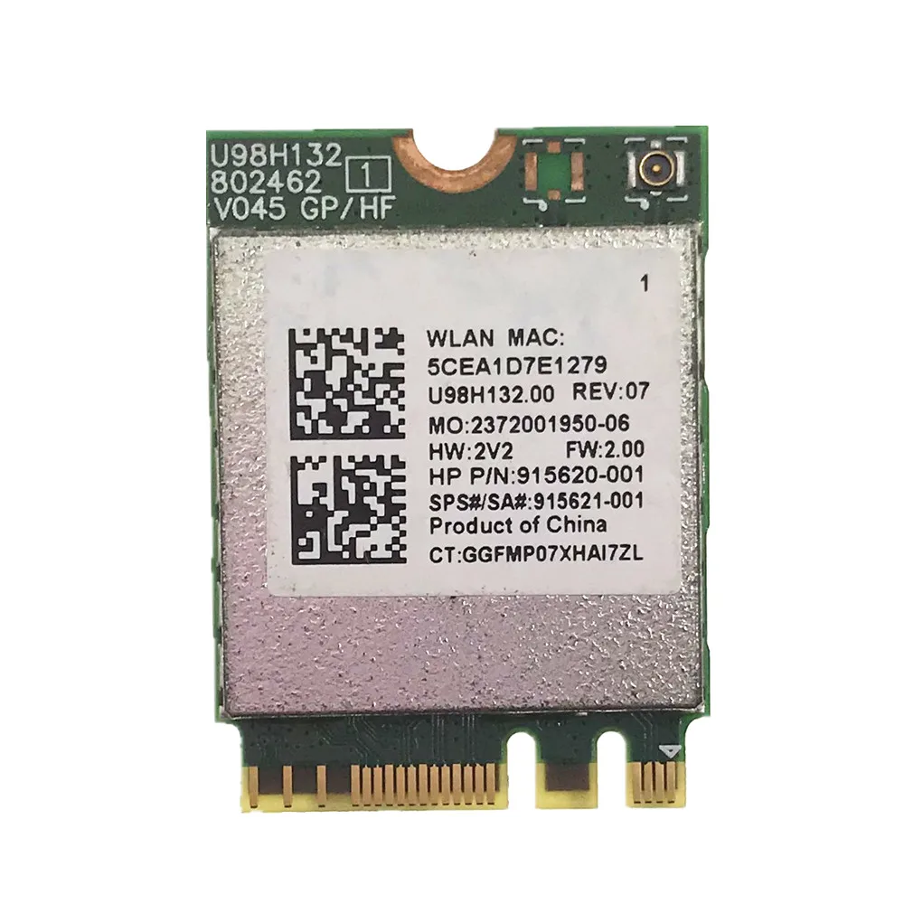 RTL8821CE 802.11AC Wi-Fi + BT 4 2 комбинированный адаптер карта SPS 915621-001 беспроводная сетевая