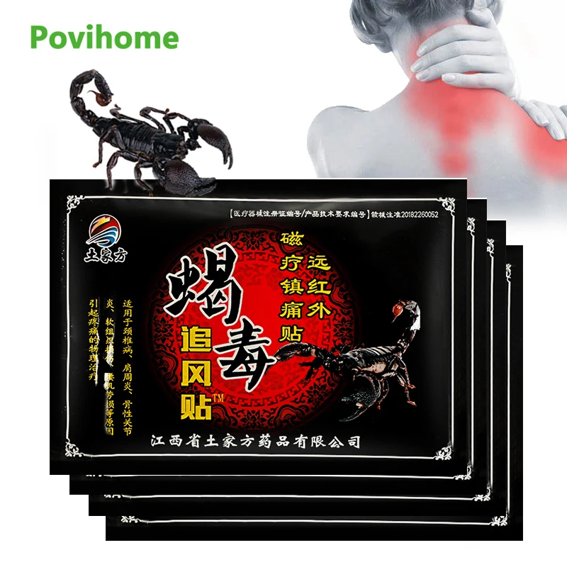 

40pcs Scorpion Patch Relief Muscle Pain Neuralgia Acid Stasis Herbal Plaster Rheumatism Arthritis Chinese Medical Stickers C2022