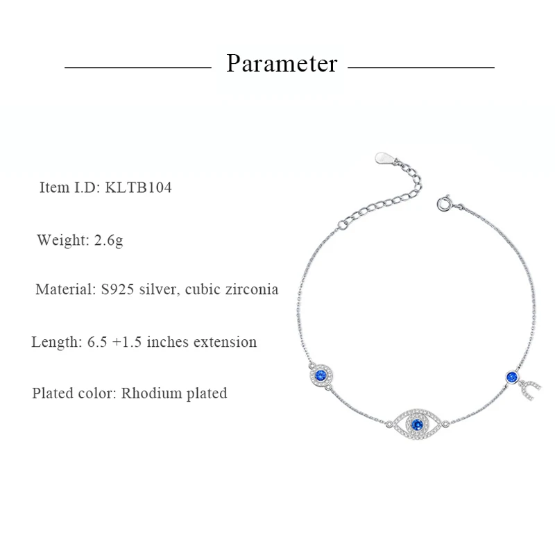 Женские и мужские браслеты из серебра 925 пробы с голубым камнем | Украшения