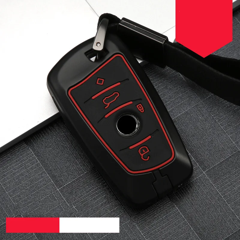 

For BMW 520 525 F20 f30 f10 F18 118i 320i 1357Series X1 X3 X4 X5 X6 Z4 M3 M4 M5 E60 E30 E90 New alloy+silica gel Car Key Case