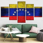 5 шт., декоративный настенный плакат с флагом Венесуэлы