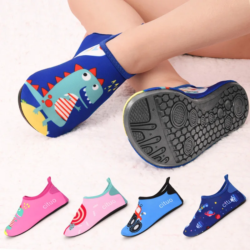 

Kids Shoes Girls Anti-slip Soft Barefoot Children Slipper Boys Beach Shoes Baby Toddler Floor Home Slipper Snorkeling Swim Socks