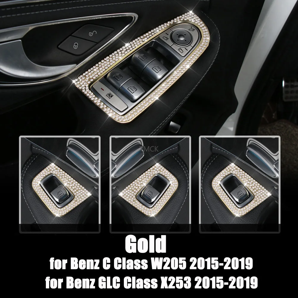 Для Mercedes Benz C Class W205 GLC X253 2015 2019 аксессуары для стайлинга автомобиля кнопки Подъема