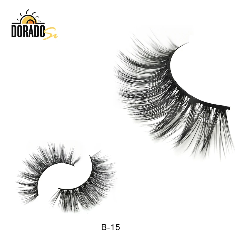 DORADOSUN 2 пары 3D толстые длинные ресницы для глаз из искусственной норки накладные