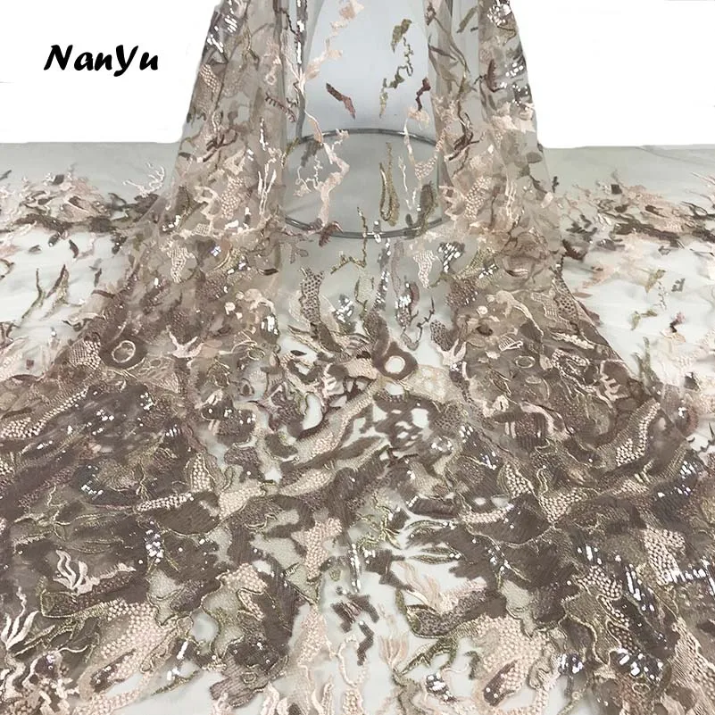NanYu африканская кружевная ткань швейцарская вуаль кружево Высокое качество