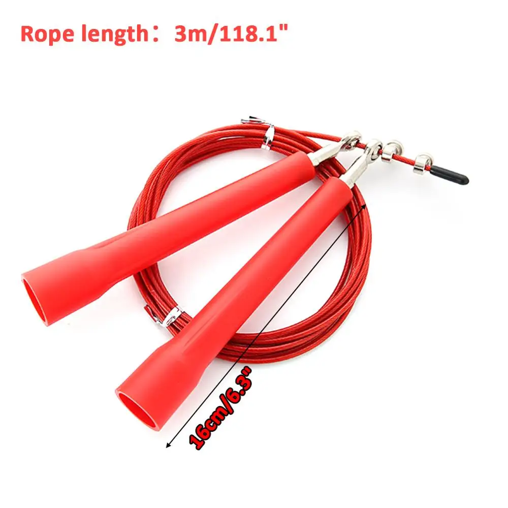 

New Sports Steel Wire Skipping Skip Adjustable Jump Rope Crossfit Fitnesss Equimpment Exercise Workout 3 Meters