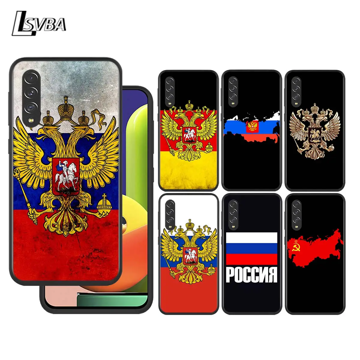 

Russia Flag Map for Samsung Galaxy A90 A80 A70 A60 A50 A40 M30 A20E A2Core A10S A10E Silicon Soft Black Phone Case