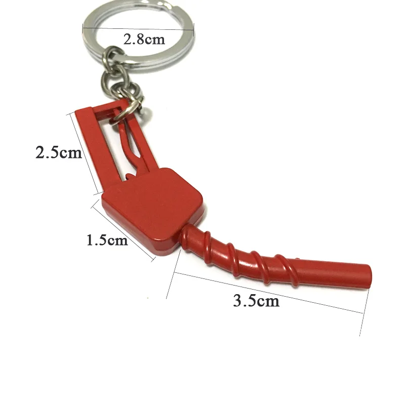 Модная металлическая цепочка для ключей Форсунка масляного пистолета цифровая