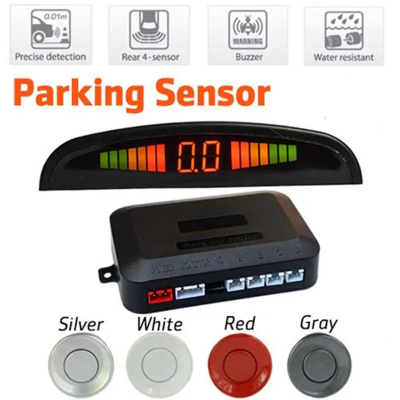 Universal Auto Reverse Radar Car Adjustable Parking Sensors LCD LED Display System | Автомобили и мотоциклы