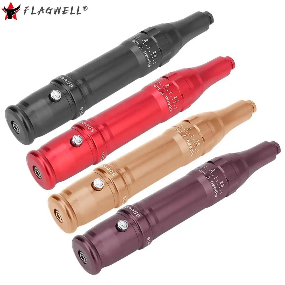 

4 Color Profession MTS Semi-permanent Rotary Tattoo Machine Microblading Eyebrow Eyeliner Lip Tattoo Guns 0-0.25mm Needles Screw