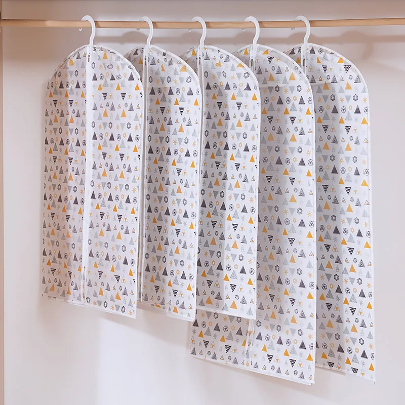 

PEVA чехол для одежды для защиты от пыли для подвешивания одежды, платье, комплект одежды пальто пылезащитный чехол сумка для хранения Чехол О...