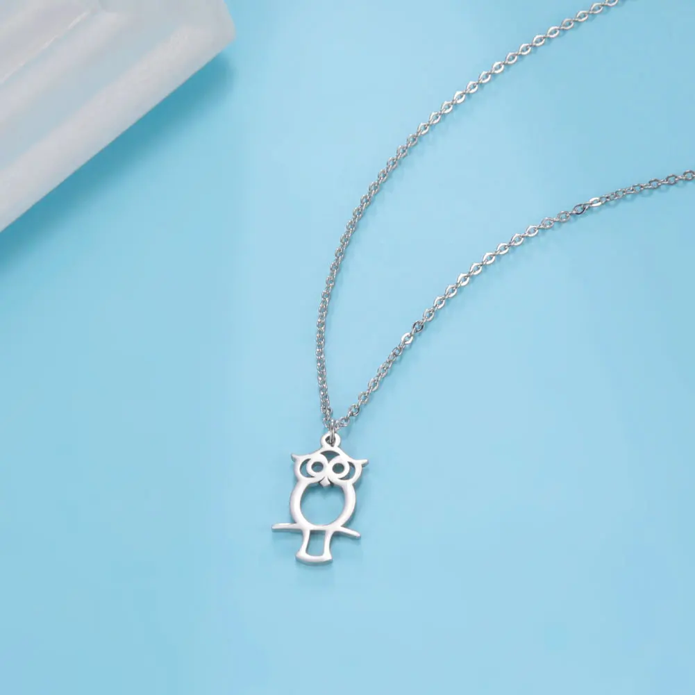 Ожерелье с подвеской в виде милой совы для женщин и мужчин |