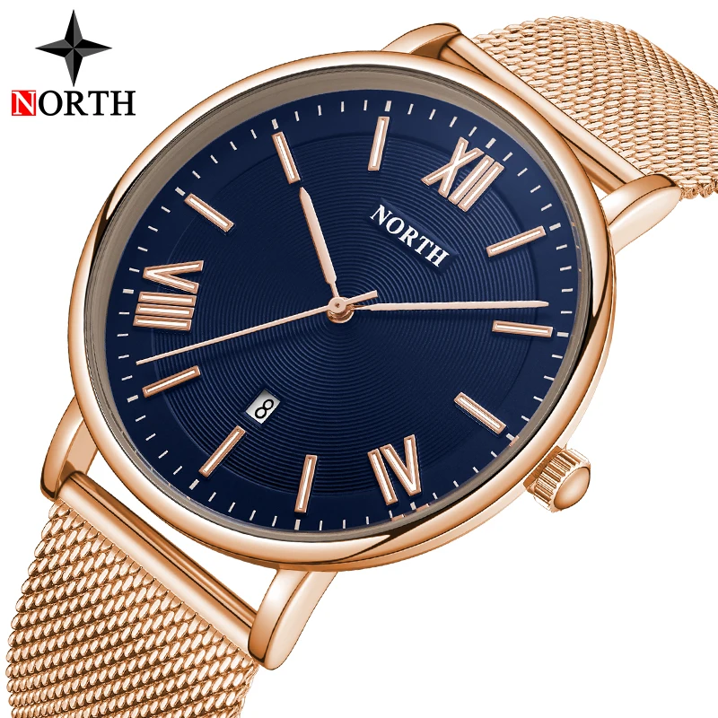Лидирующий бренд Роскошные мужские часы NORTH модные спортивные водонепроницаемые