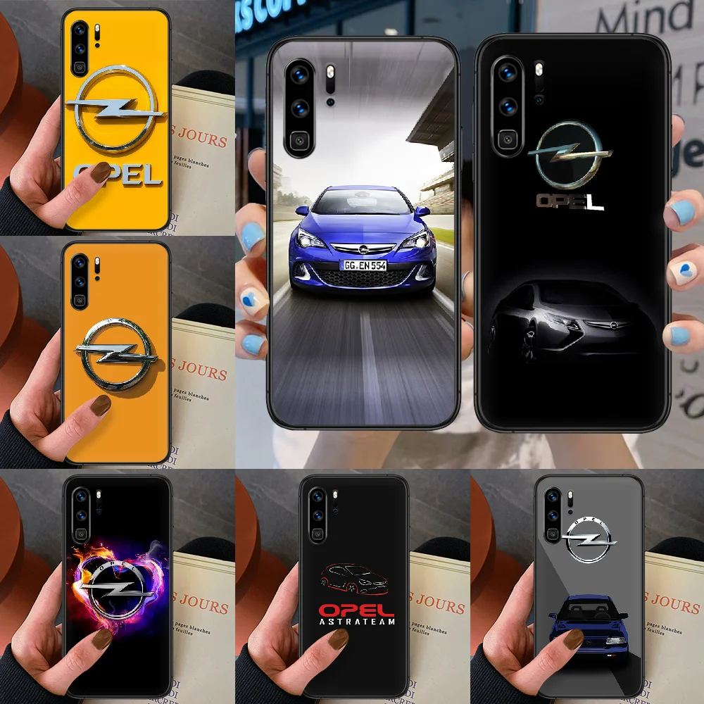 

Opel Astra Car Logo Phone Case For Huawei P Mate Smart 10 20 30 40 Lite Z 2019 Pro Black Shell Pretty Bumper 3D Funda Luxury