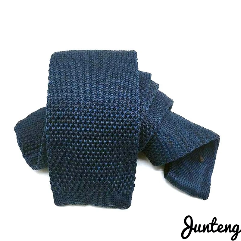 Модный мужской вязаный галстук разноцветные узкие тонкие тканые простые