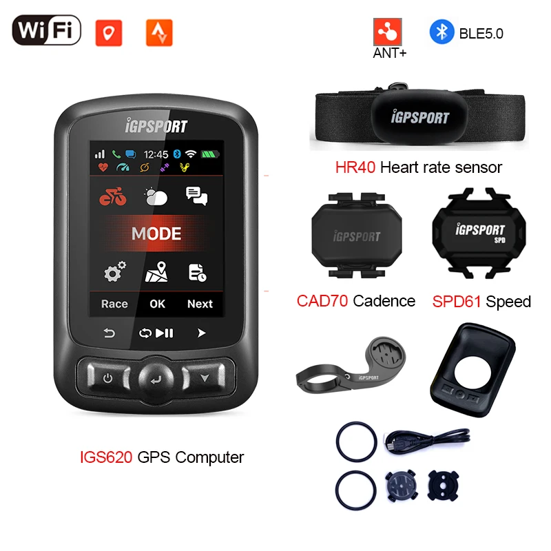 

Новое поступление, GPS-порт IGS620, GPS, велосипедный компьютер с датчиками, пульсометр, уличные аксессуары