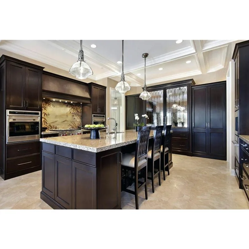 Кухонный шкаф из цельного дерева в стиле шейкера|Кухонные шкафы| |