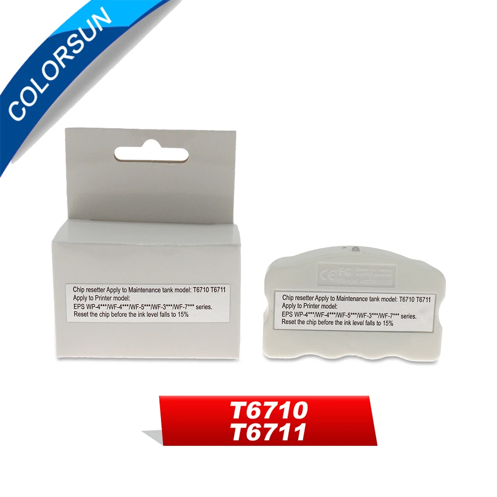 T6710 T6711 восстановитель чипа резервуара для Epson WP 4010 4015 4525 4530 4540 WF 5110 7110 7610|chip epson|epson