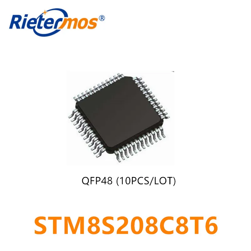 

10PCS STM8S208C8T6 STM8S208C8 STM8S208 8S208C8 QFP48 ORIGINAL